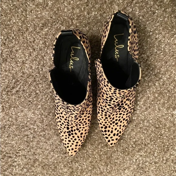 Lulus Leopard Booties- 8.5 - Picture 3 of 4
